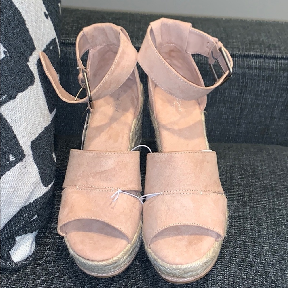 Caroline Microsuede Ankle Strap Espadrille Wedge - Picture 7 of 7